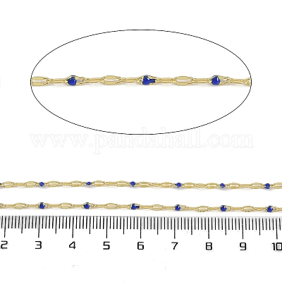 Catene in ottone placcate a cremagliera&nbsp;AJEW-Q153-02G-10-1