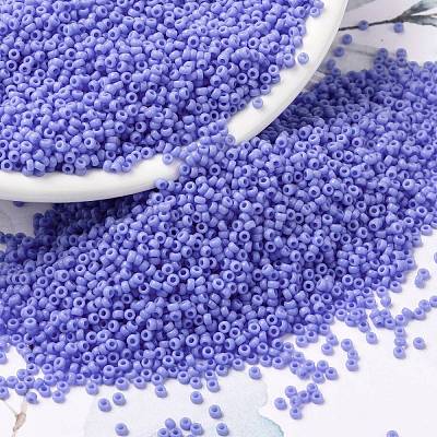 Perles De Rocaille Japonaises Miyuki 11/0 - Bleu Opaque - Lot De 30g - Pour Bijoux Artisanaux