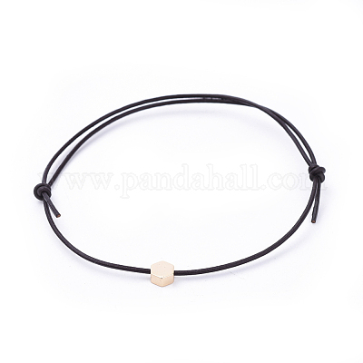 18K Black Leather Cord