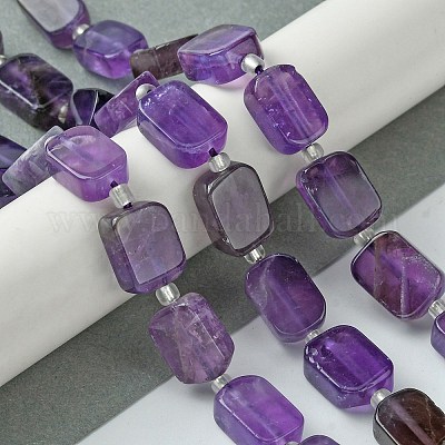 Natürlichen Amethyst Perlen Stränge&nbsp;G-C098-A02-01-1