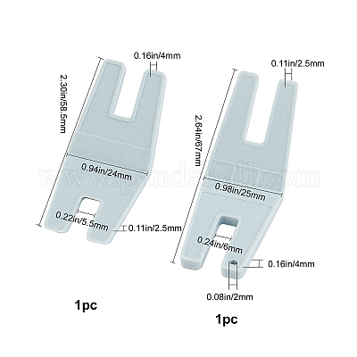 Wholesale GORGECRAFT 2Pcs 2 Sizes Sewing Button Plate Seam Jumper