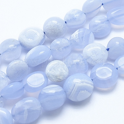 wholesale natural blue agate stone beads