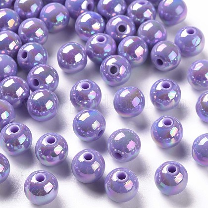 Opaque Acrylic Beads MACR-S370-D10mm-SS2114-1