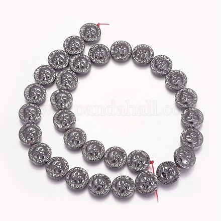 Non-magnetic Synthetic Hematite Beads Strands X-G-P379-J-1
