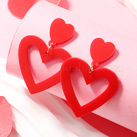 Ohrstecker aus Acryl zum Valentinstag&nbsp;LS-SV9698-3-1