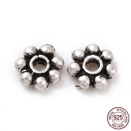925 Sterling Silber Perlenkappen STER-D036-20AS-01-1