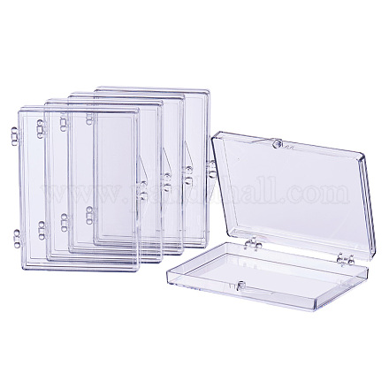 Contenants de perles en plastique transparent CON-BC0004-56-1