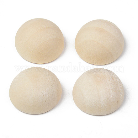 Unfinished Natural Wood Cabochons X-WOOD-R269-F-1