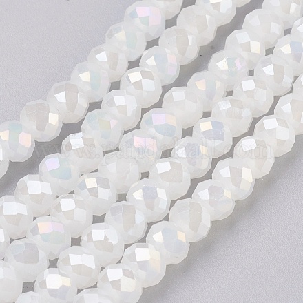 Chapelets de perles en verre électroplaqué X-GLAA-K027-03AB-1