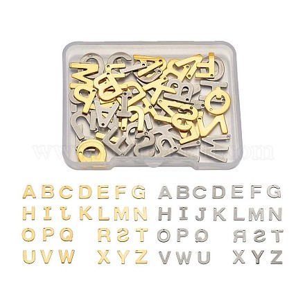 Yilisi 304 colgante de letra del alfabeto de acero inoxidable STAS-YS0001-03-1