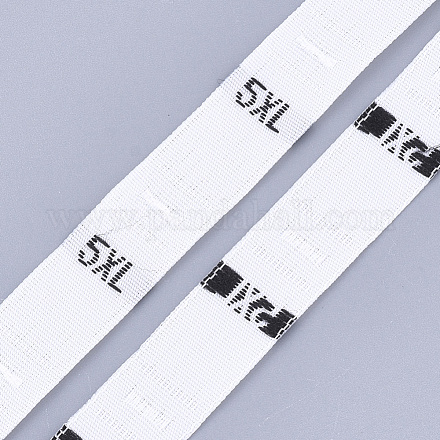 衣類サイズラベル（5xl）  ミシンバンド  服飾材料  サイズタグ  ホワイト  12.5mm  約10000個/袋 OCOR-S120B-03-1