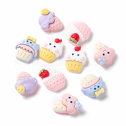 Opaque Resin Decoden Cabochons X-CRES-A050-07-1
