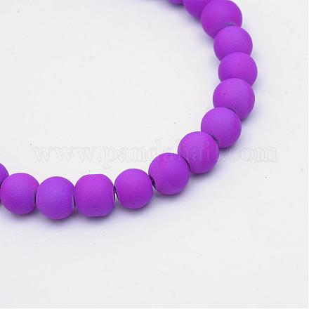 Painted Glass Bead Strands DGLA-S072-14mm-04-1