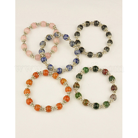 Fashion Gemstone Bracelets BJEW-JB00992-1