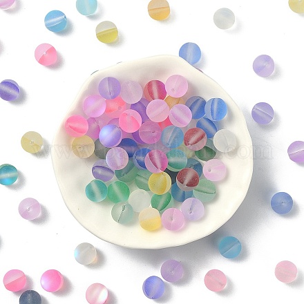 Perles en verre transparentes mat FGLA-YW0001-02B-1