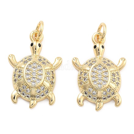 Подвески из латуни с прозрачным фианитом KK-U009-12L-G-1
