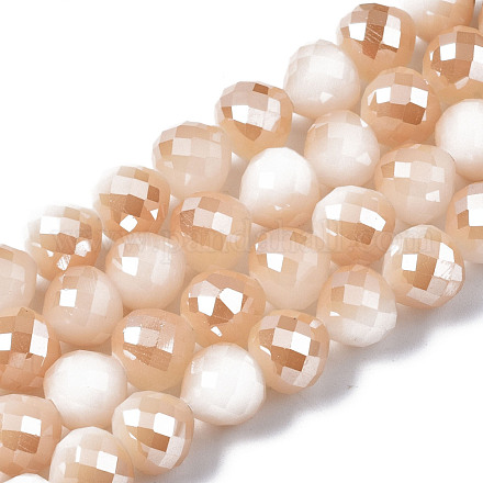 Chapelets de perles en verre transparente   GLAA-Q090-002-1