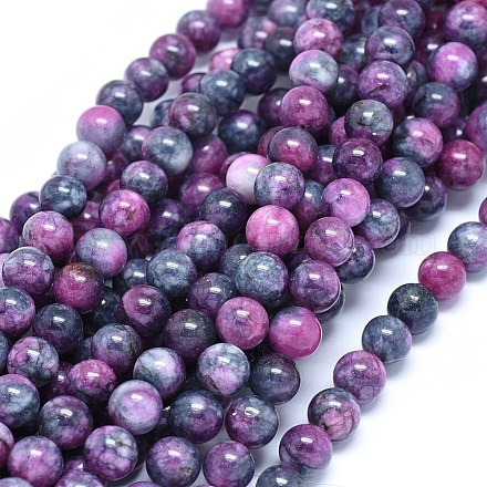 Naturali tinti perle di giada fili G-F601-A05-1