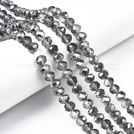 Chapelets de perles en verre électroplaqué EGLA-A034-T8mm-A24-1