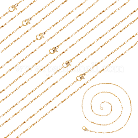 Nbeads 20 шт. ионное покрытие (ip) 304 кабельные цепи из нержавеющей стали набор ожерелий для мужчин и женщин NJEW-NB0001-06-1