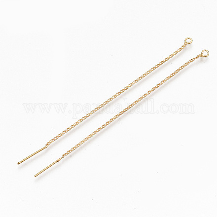 Brass Stud Earring Findings KK-R117-063-NF-1