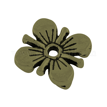 De aleación de estilo tibetano de varias vueltas enlaces flor del ciruelo X-TIBE-0223-AB-FF-1