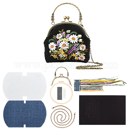 WADORN DIY Embroidery Coin Purse Kit DIY-WH0292-87C-1