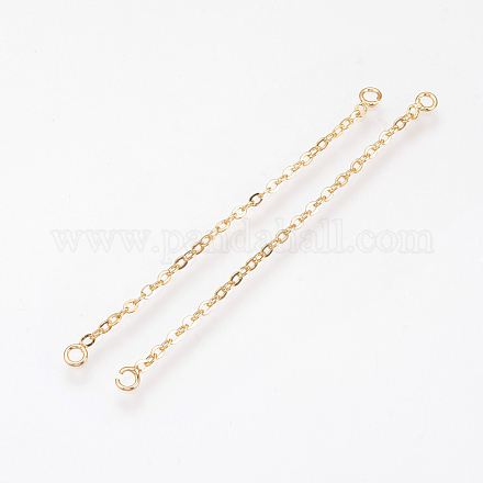 Brass Chain Links connectors KK-Q735-165G-1