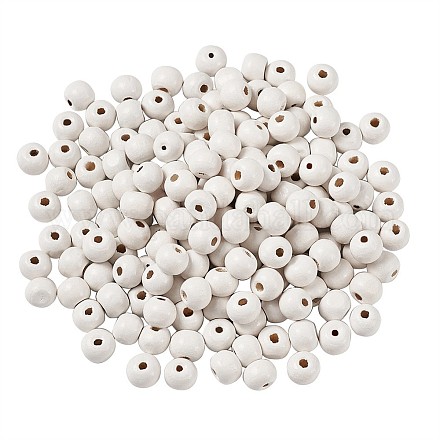 Perles en bois naturel teint WOOD-TA0001-17-1