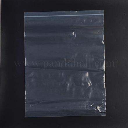 プラスチックジップロックバッグ  再封可能な包装袋  トップシール  セルフシールバッグ  長方形  ホワイト  48x36cm  片側の厚さ：3.9ミル（0.1mm）  100個/袋 OPP-G001-B-36x48cm-1