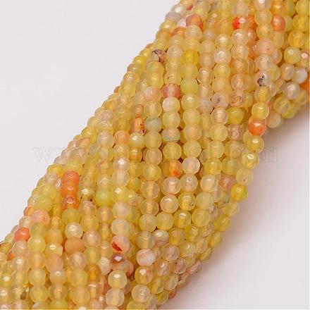Agata naturale fili di perle G-G882-4mm-A04-3-1
