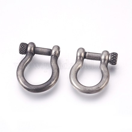 304 Stainless Steel Screw D-Ring Anchor Shackle Clasps STAS-E446-28B-AS-1