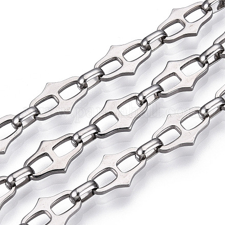 661 cadena de eslabones ovalados de acero inoxidable CHS-T005-04P-1