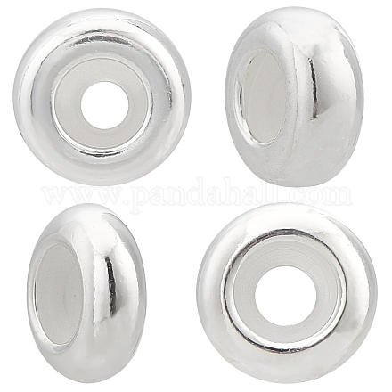 SUNNYCLUE 4 Pcs 2 Styles 925 Sterling Silver Spacer Beads STER-SC0001-01S-1