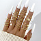 19Pcs Alloy Finger Rings, Cross/Flat Round/Hexagon, Golden, Inner Diameter: 16~19mm