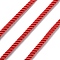 Round Polyester Cord, Twisted Cord, for Moving, Camping, Outdoor Adventure, Mountain Climbing, Gardening, Red, 3mm