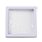Plastic 3D Floating Frame Display Holder, Floating Thin Film Display Case, Square, White, 8.8x8.8x2cm