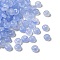 Baking Paint Imitation Jade Glass Beads, Rondelle, Cornflower Blue, 6~6.5x3.5mm, Hole: 1.2~1.4mm, about 5000pcs/1000g
