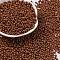 8/0 Baking Paint Glass Seed Beads, Round Hole, Teardrop, Saddle Brown, 3x2mm, Hole: 1mm, about 18750pcs/pound