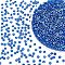 Round Evil Eye Resin Beads, Blue, 6~12x5~12mm, Hole: 1.8~2mm, 266pcs/box