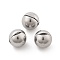 304 Stainless Steel European Style Clasps, Round, 10mm, Hole: 1.8mm