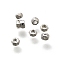 Brass Beads, Octagon, Platinum, 2.5x1.5mm, Hole: 1mm
