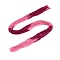 Transparent Glass Beads Strands, Segmented Multi-color Beads, Round, Faceted, Medium Violet Red, 2~2.3x1.8~2mm, Hole: 0.5~0.6mm, about 195~210pcs/strand, 14.57~14.96 inch(37~38cm)