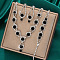 Teardrop Brass Rhinestone Necklaces & Link Bracelets & Stud Earring Sets, Jet, Necklaces: 11.81 inch(300mm); Bracelets: 7.09 inch(180mm); Earring: 35mm