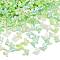 Pearlized ABS Plastic Imitation Pearl Beads, Butterfly, Two Tone, Light Green, 10x11x3mm, Hole: 1.6mm, about 3333pcs/500g
