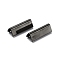 Brass Ribbon Crimp Ends, Crimp End Findings, Gunmetal, 20x7.5mm