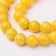 Chapelets de perles en jade Mashan naturel G-K151-10mm-06-3