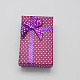 Cajas de collar de cartón con moño y esponja en el interior CBOX-R012-5-1