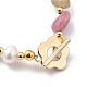 Natürliche kultivierte Süßwasserperlen Perlen Armbänder BJEW-JB05491-4
