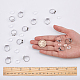 SUNNYCLUE 40Pcs Ring Base Pad Adjustable Ring Blanks Bezel Trays fit 12mm Glass Cabochons for DIY Cabochon Rings Jewellery Making DIY-SC0010-95P-3